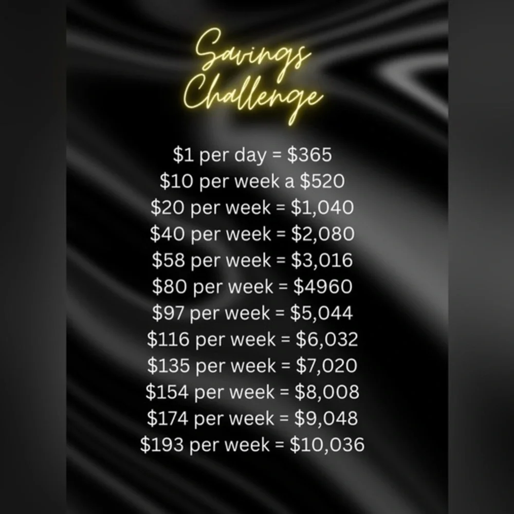 Savings challenge binder $1000-25 sleeves with tracking‎ card and sticker…